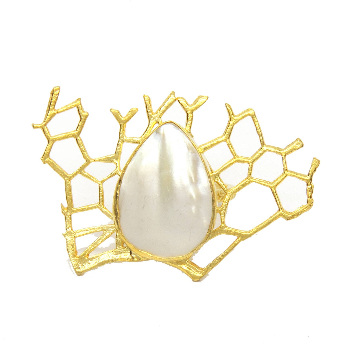 Baroque Pearl Ring.