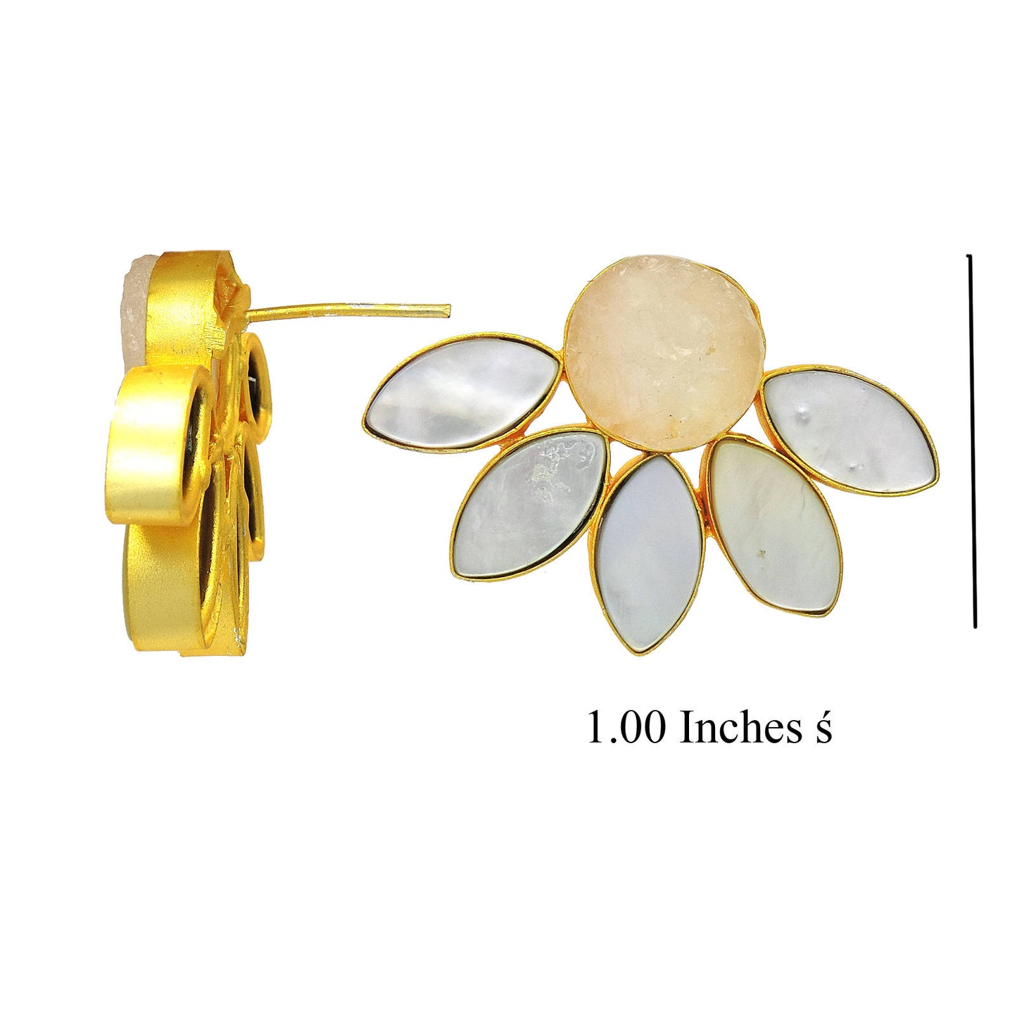 Rosa Earrings Studs.