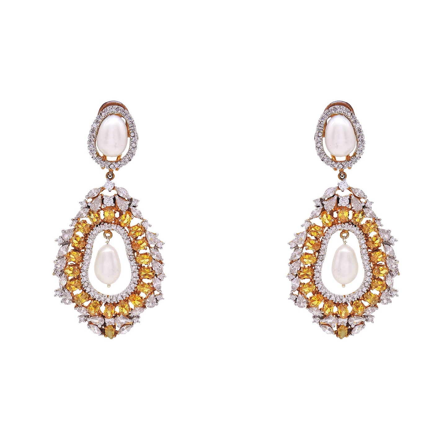 Citrine Danglers