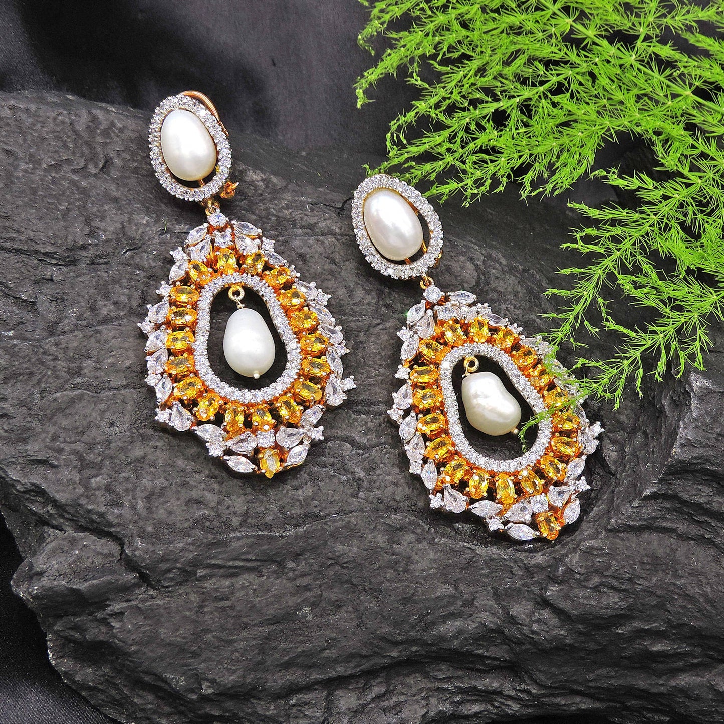 Citrine Danglers