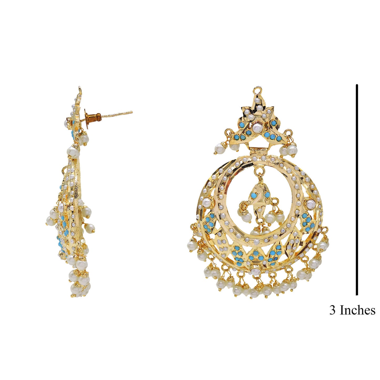 Resham Jadau Earrings.