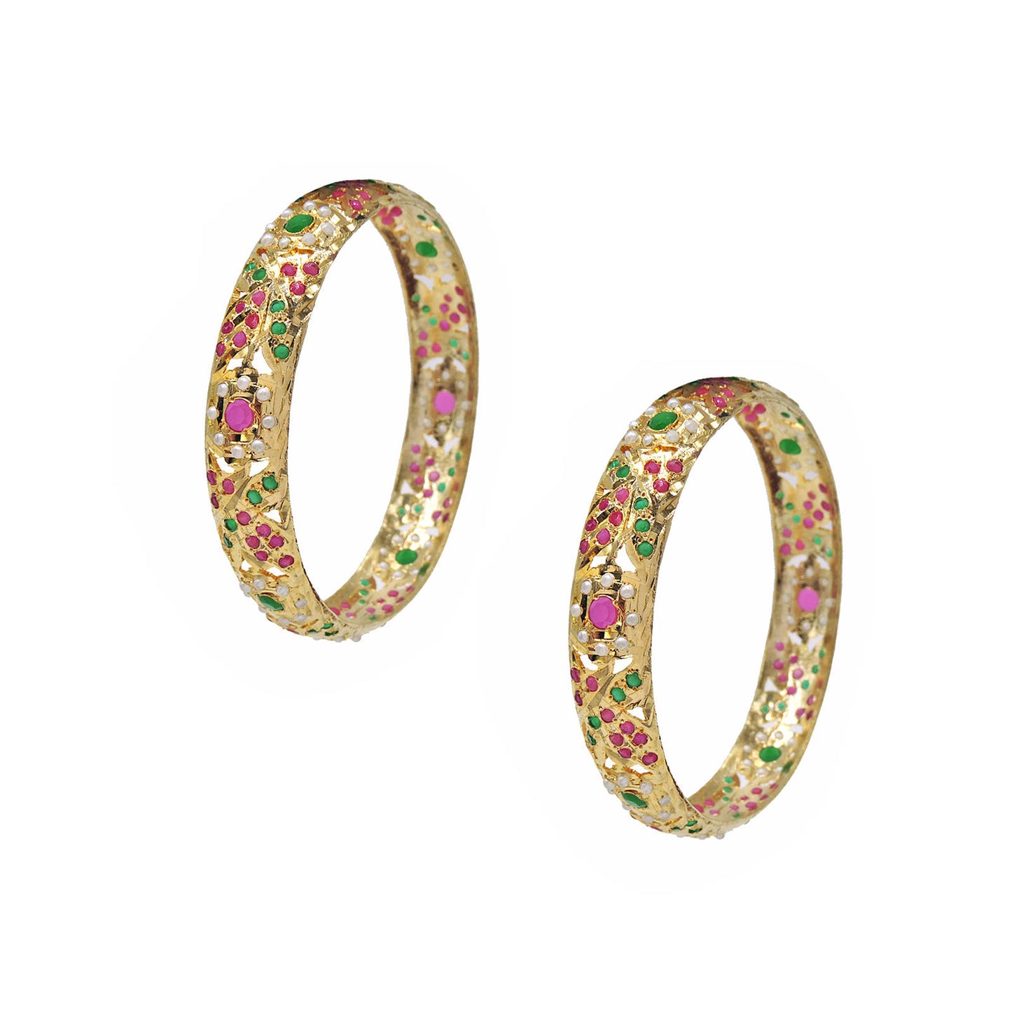 Jadau Bangle Pair.