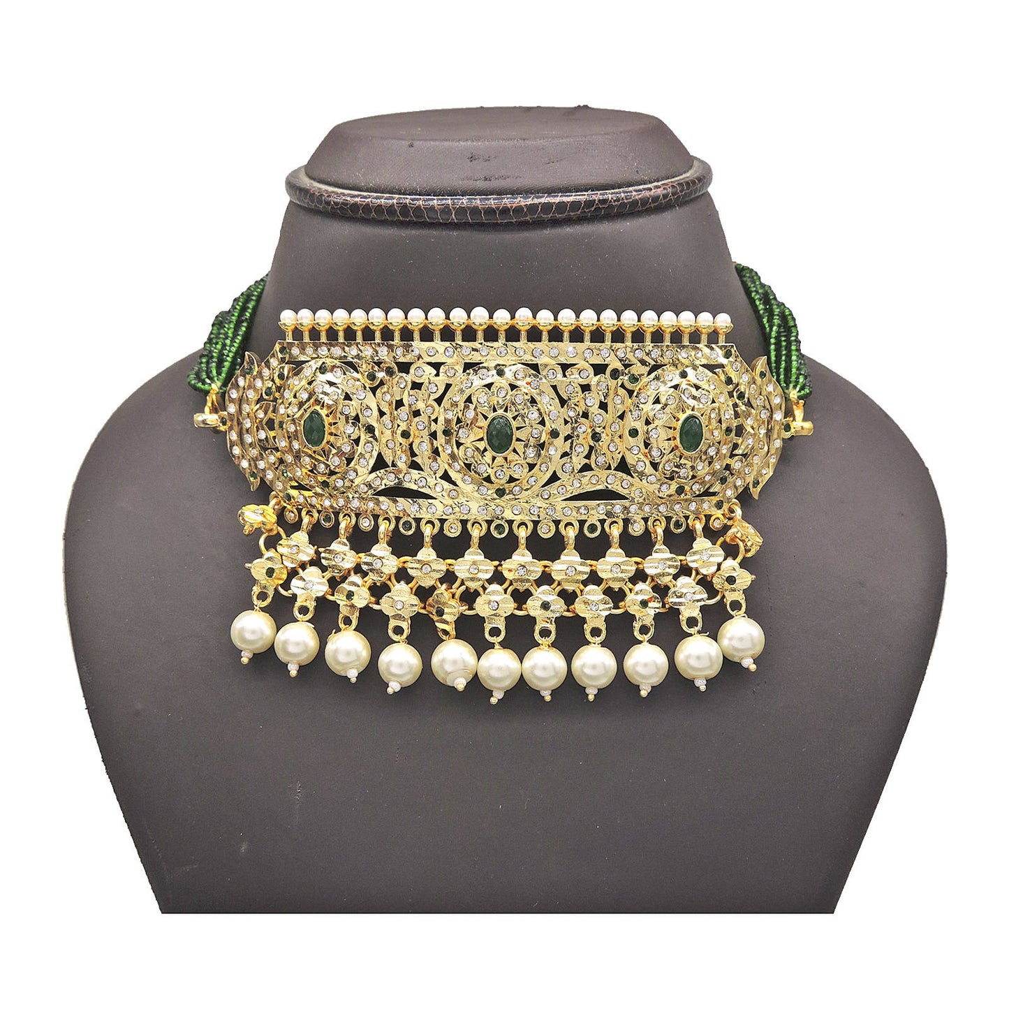 Veera Meenakari Choker Necklace.