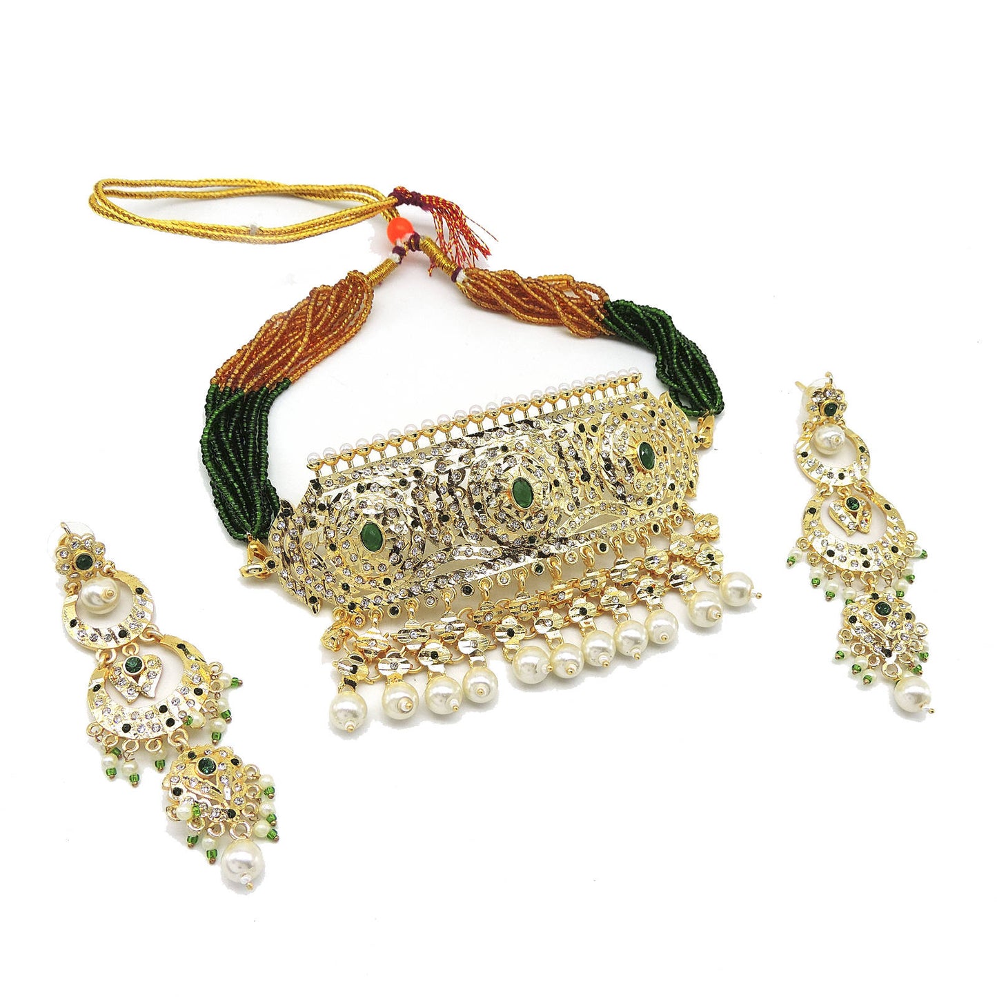 Veera Meenakari Choker Necklace.