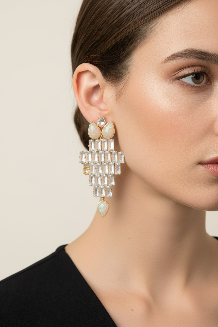 Tonya mirrored Earrings.