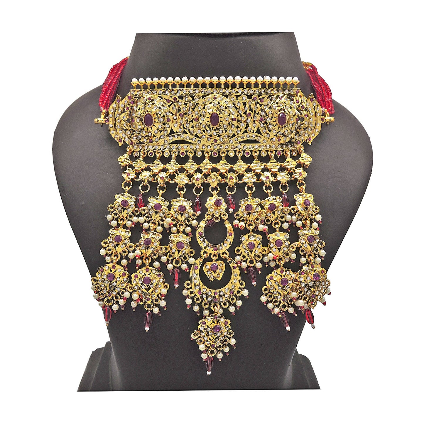 Veera Meenakari Choker Necklace.