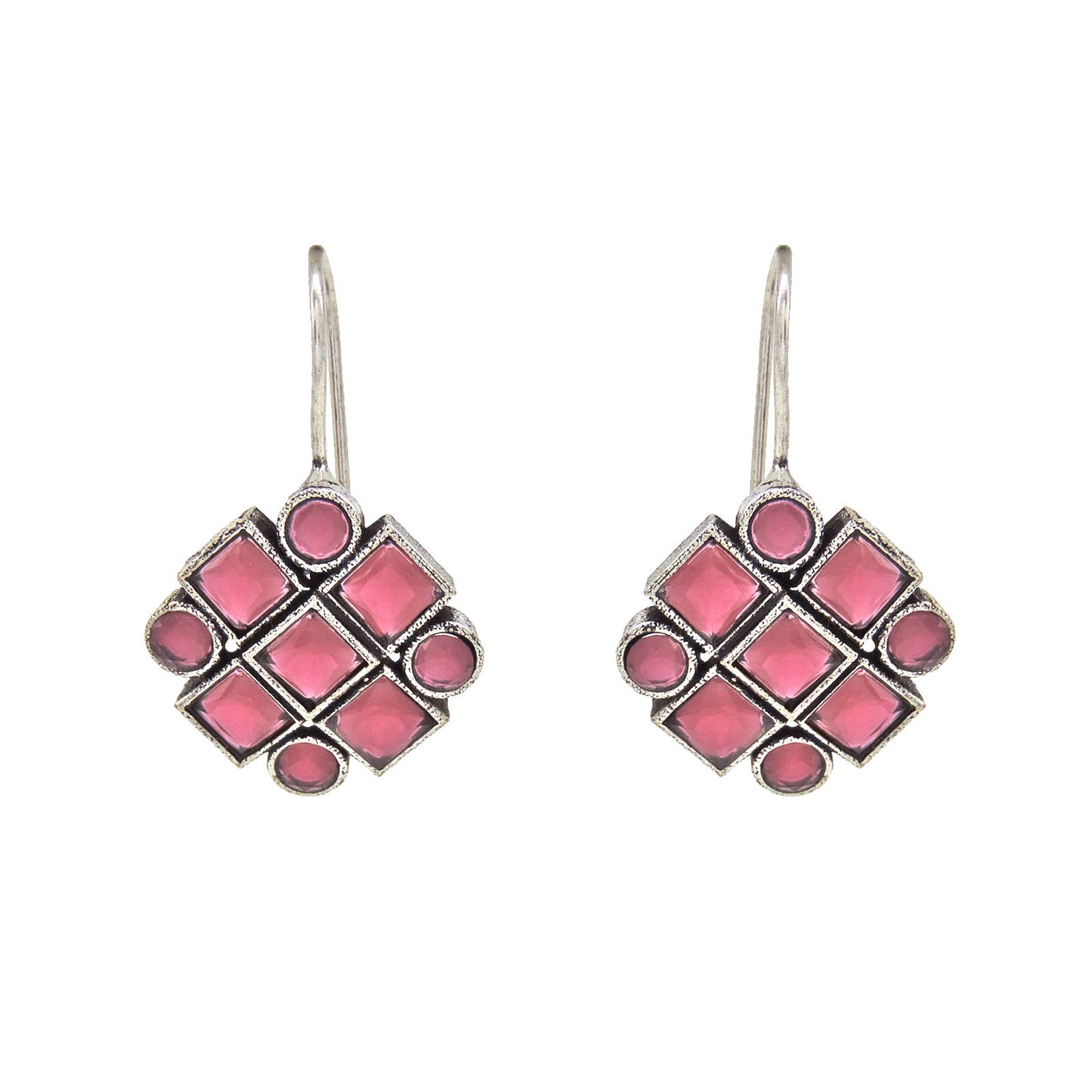 Imitation gem stone Ethnic Earrings.