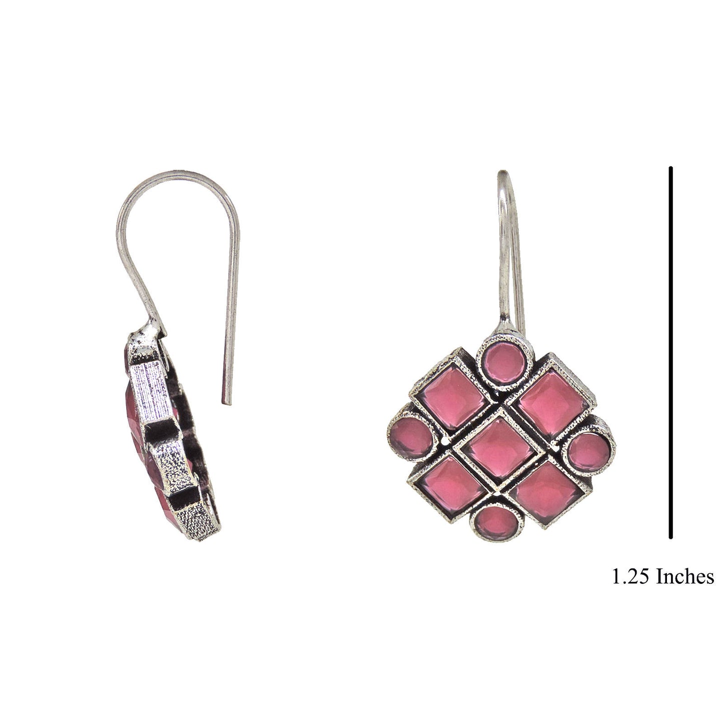 Imitation gem stone Ethnic Earrings.