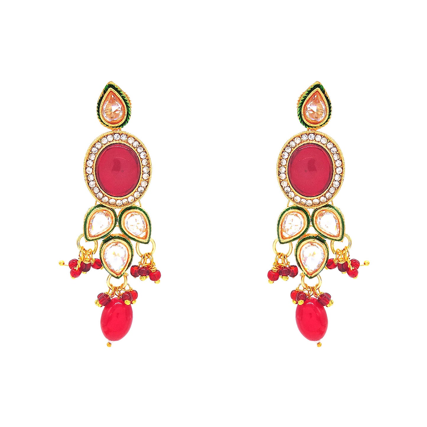 Sampada Ruby Choker Set.