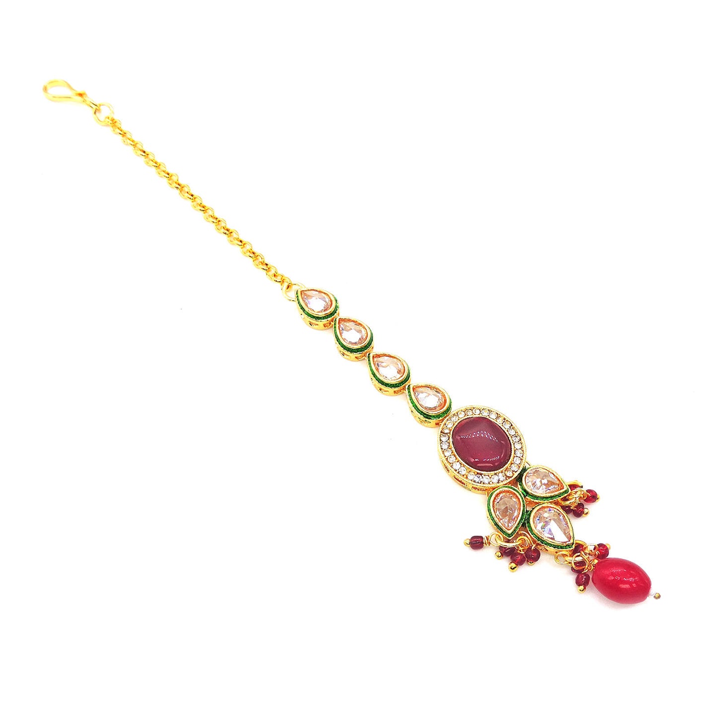 Sampada Ruby Choker Set.