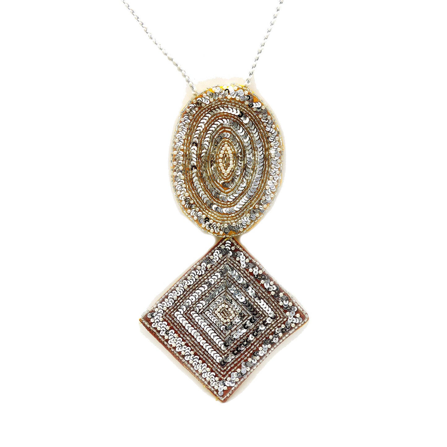 Geometric Statement Necklace.
