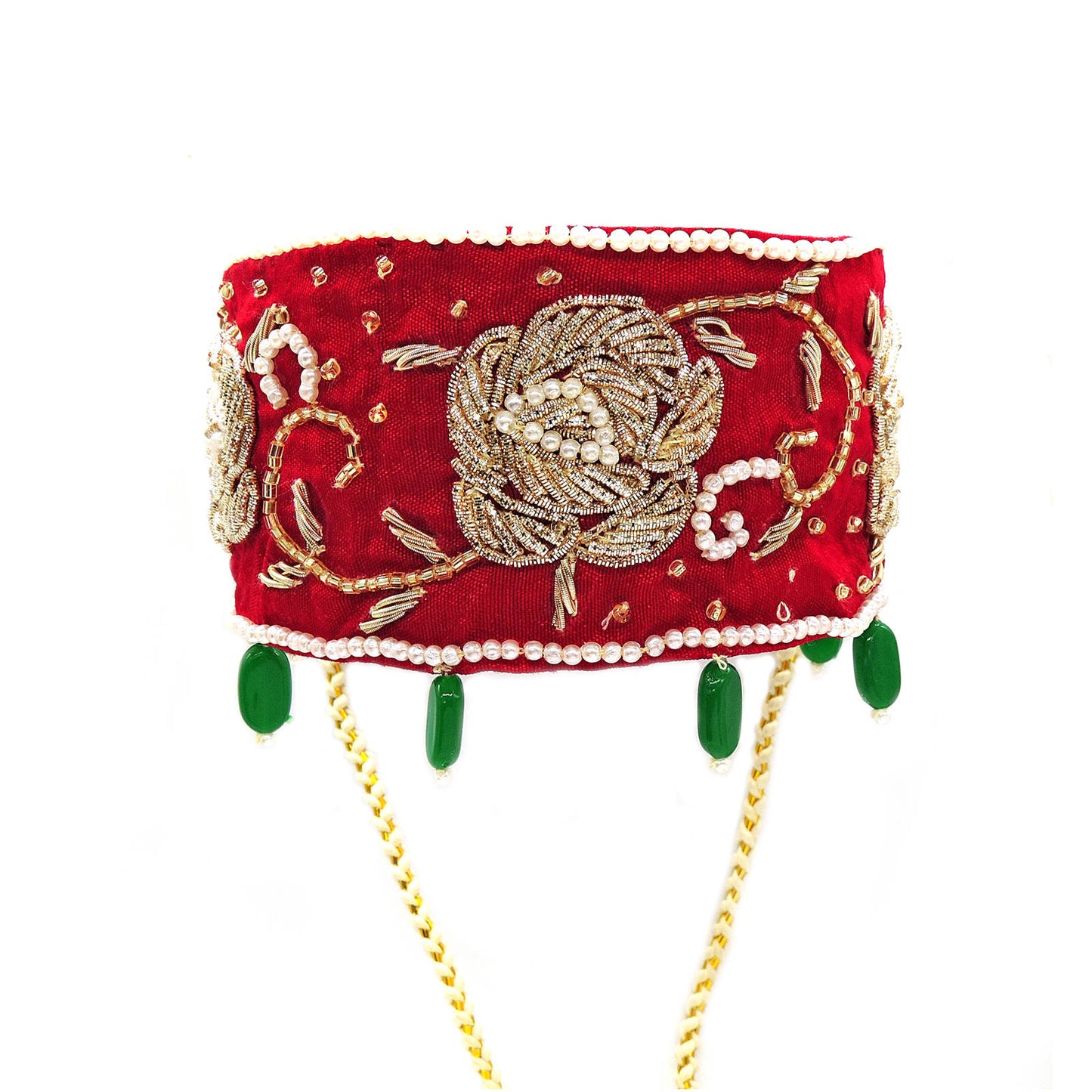 Hand made zardouzi Choker Necklace.