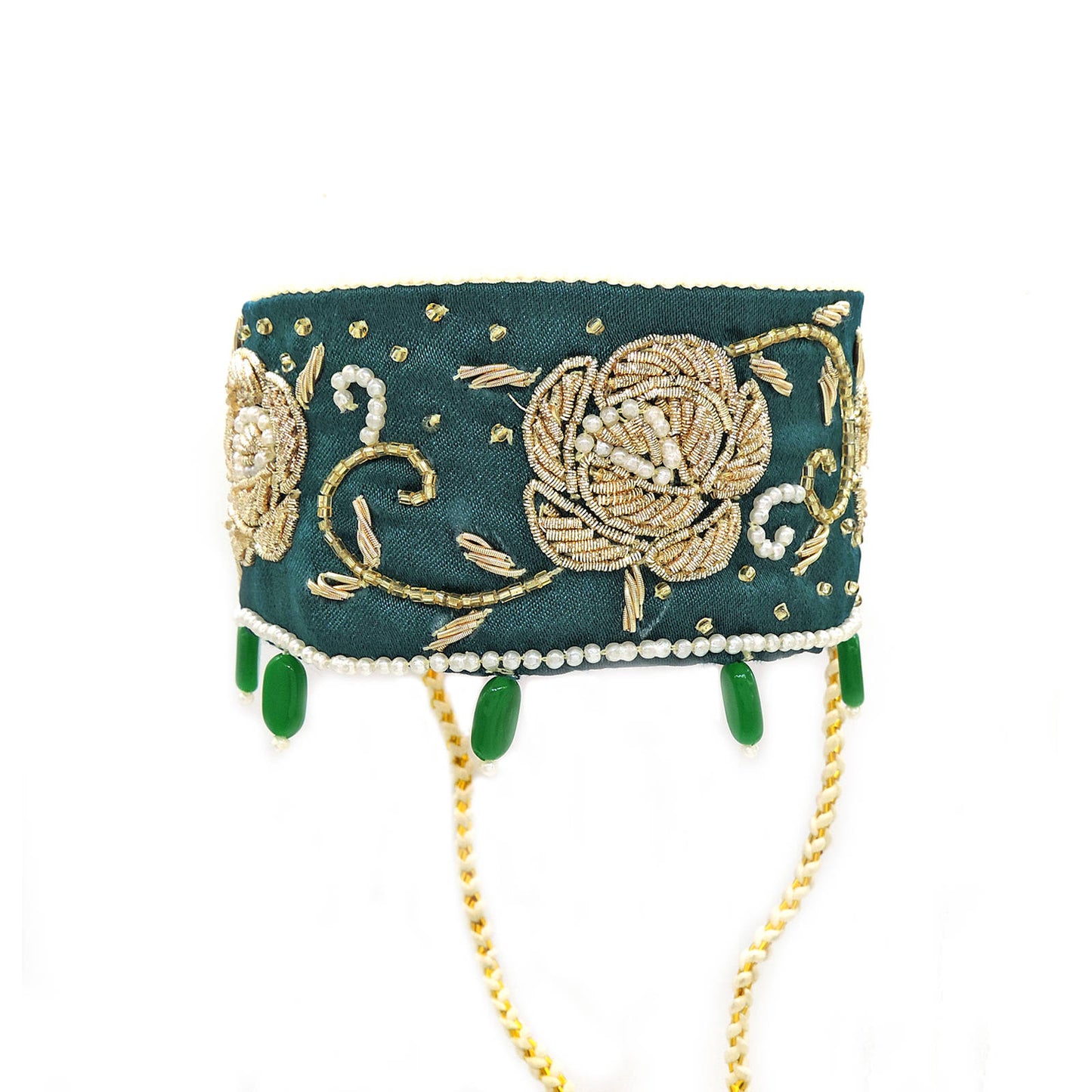 Hand made zardouzi Choker Necklace.