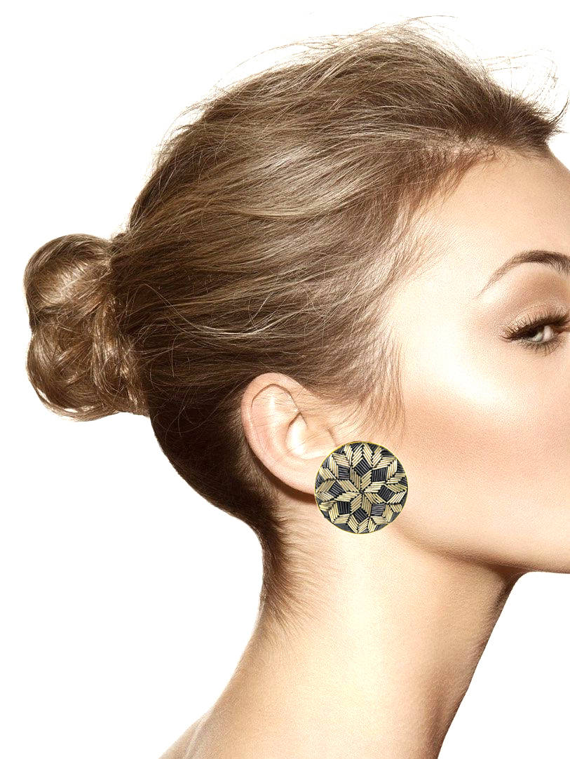 Gulzaar Zardouzi Stud Earring.