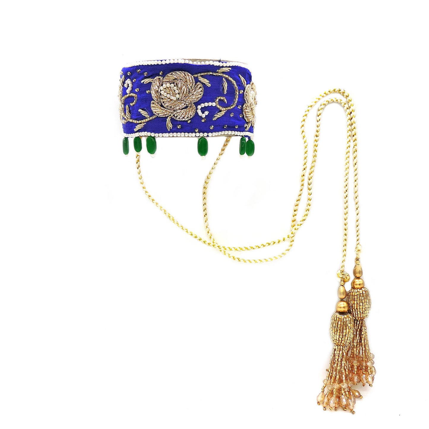 Hand made zardouzi Choker Necklace.