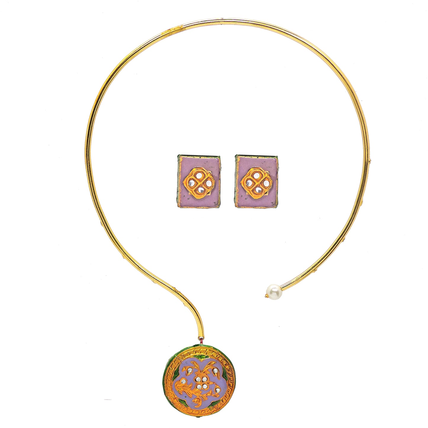 Reversible Bib Necklace.