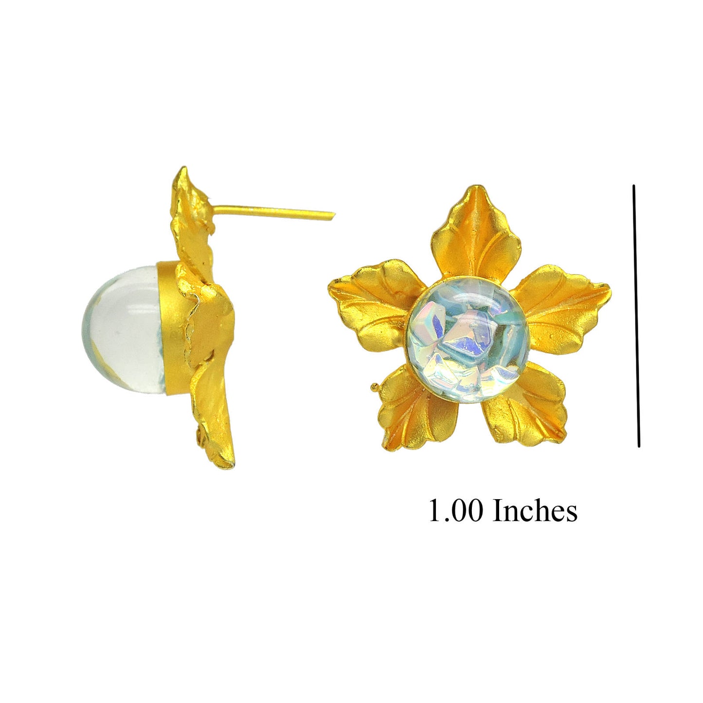 Mukhi Stud Earring.