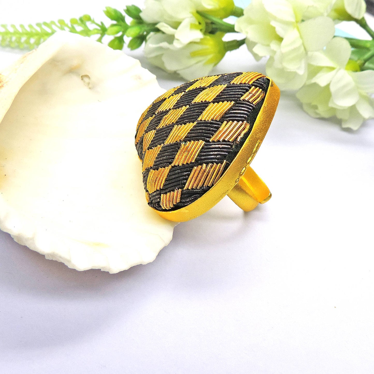 Alicia Zardouzi Heart Ring.
