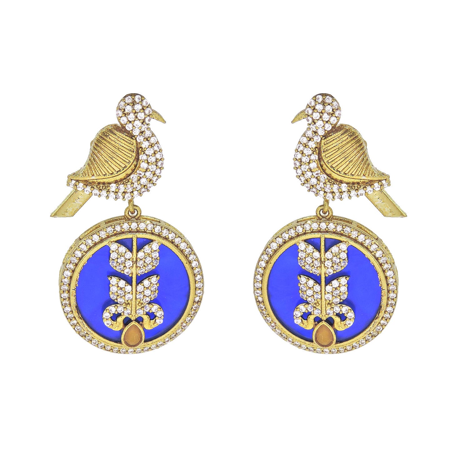 Bird Paradise Indo Western Earrings.