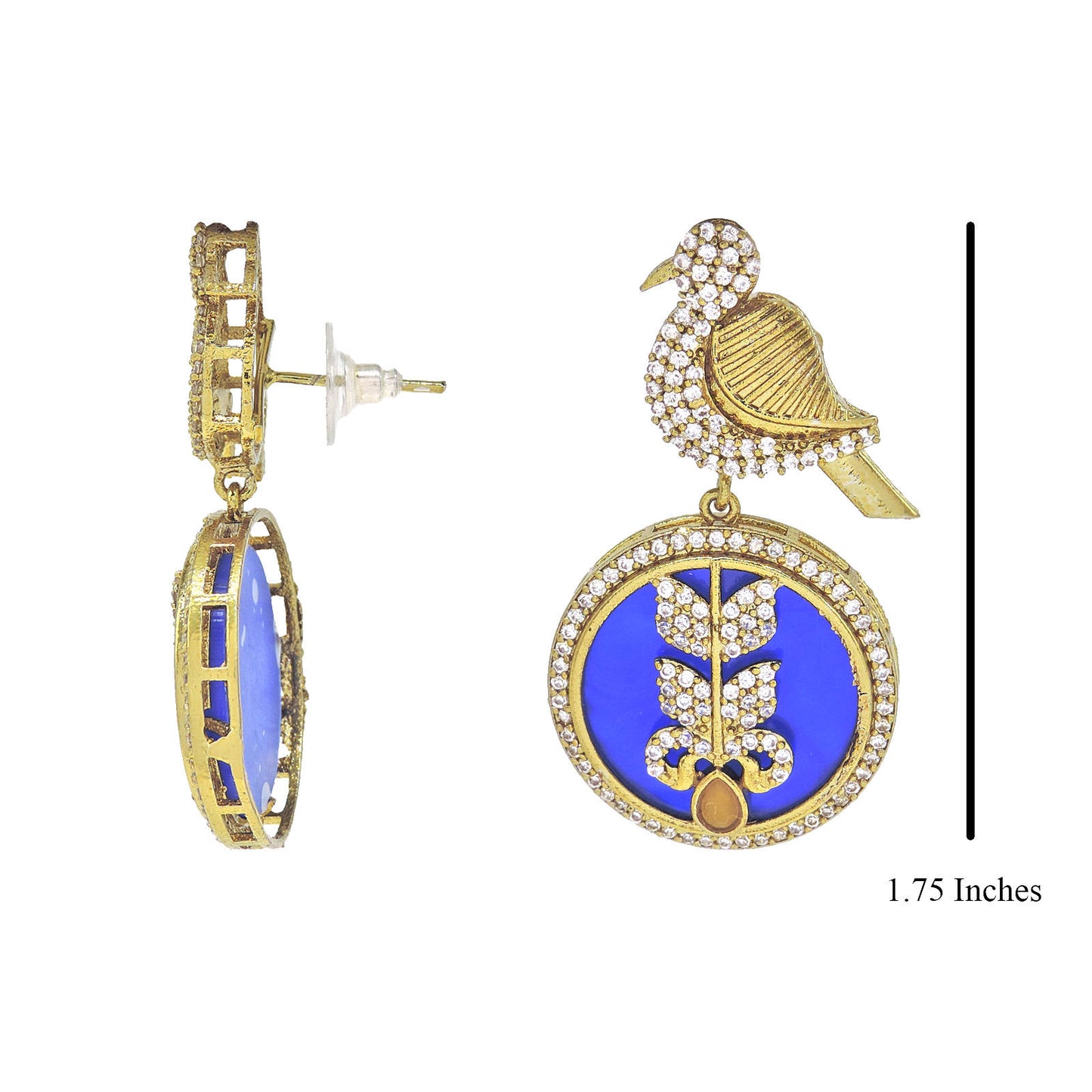 Bird Paradise Indo Western Earrings.