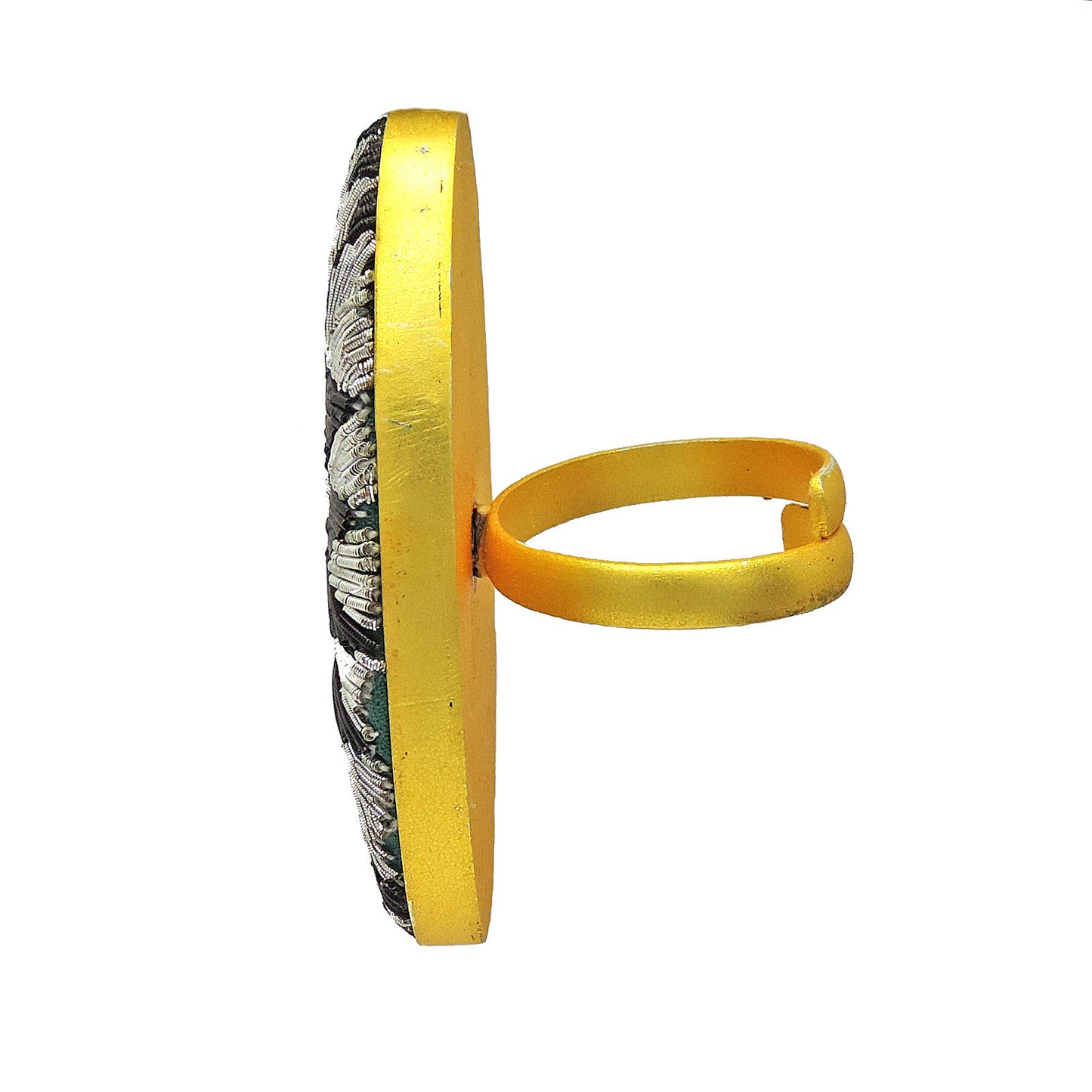Jumbo zardouzi Ring.