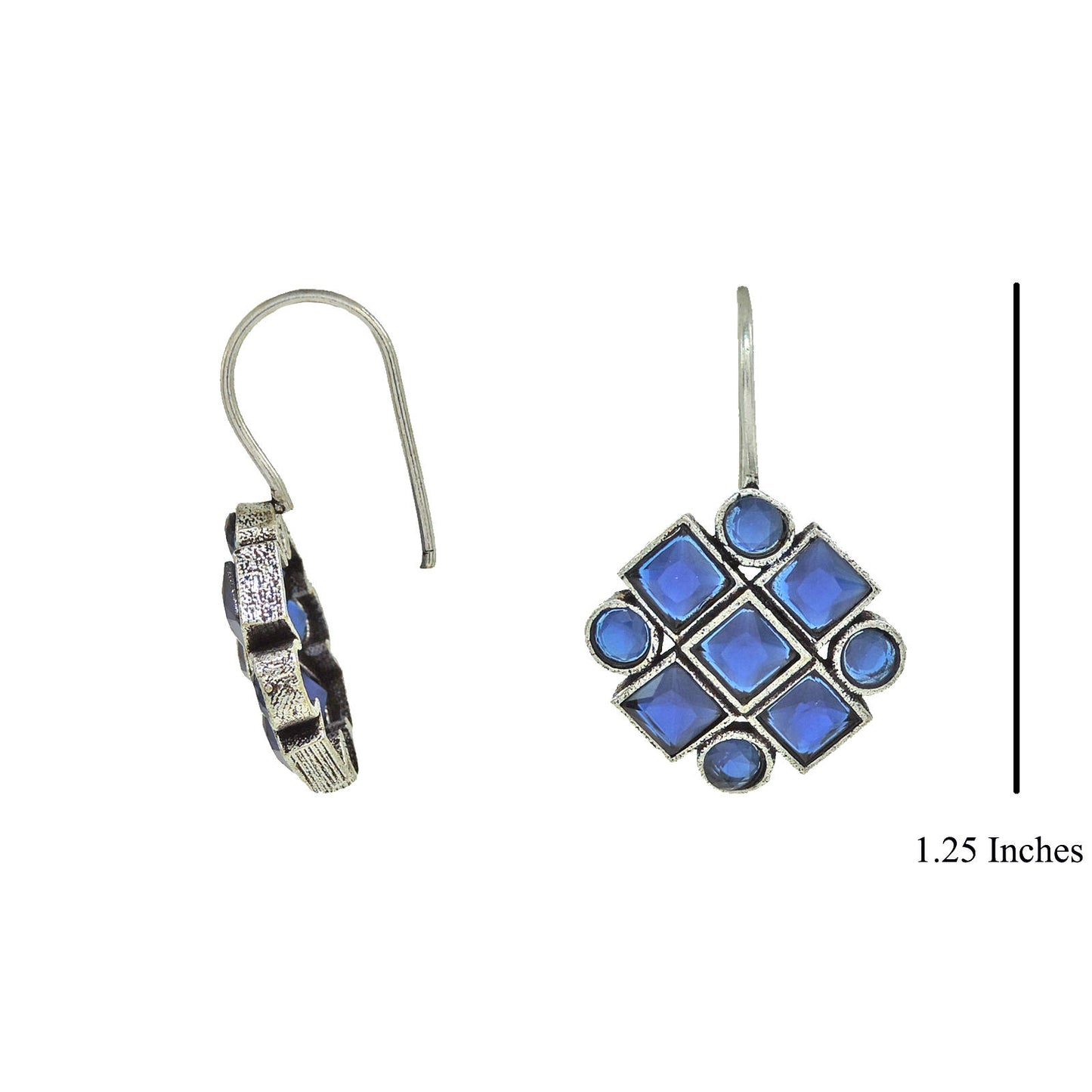 Imitation gem stone Ethnic Earrings.