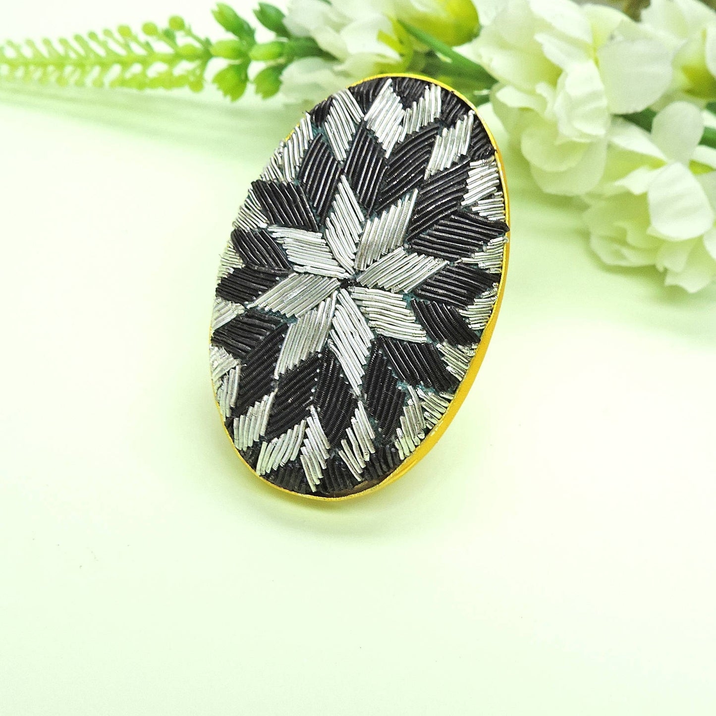 Jumbo zardouzi Ring.