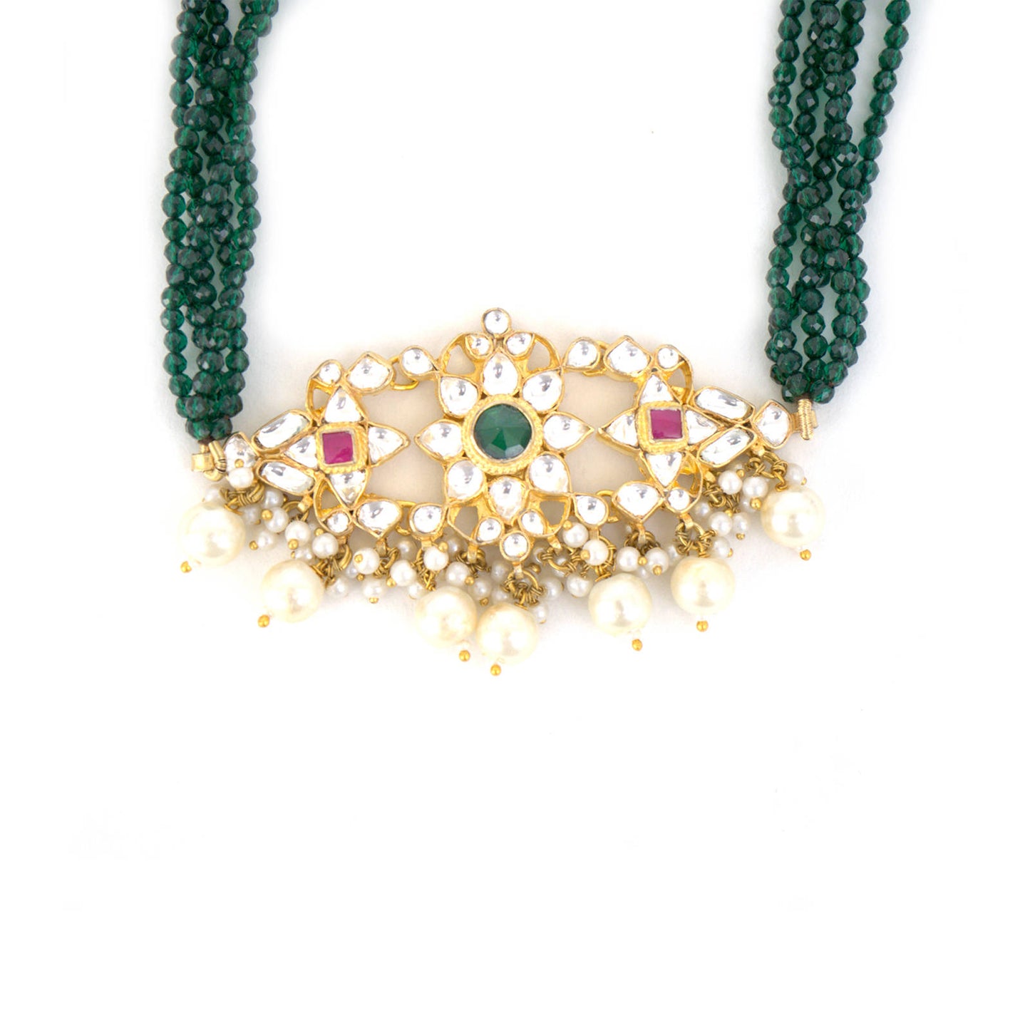 Kundan Choker Necklace Set.