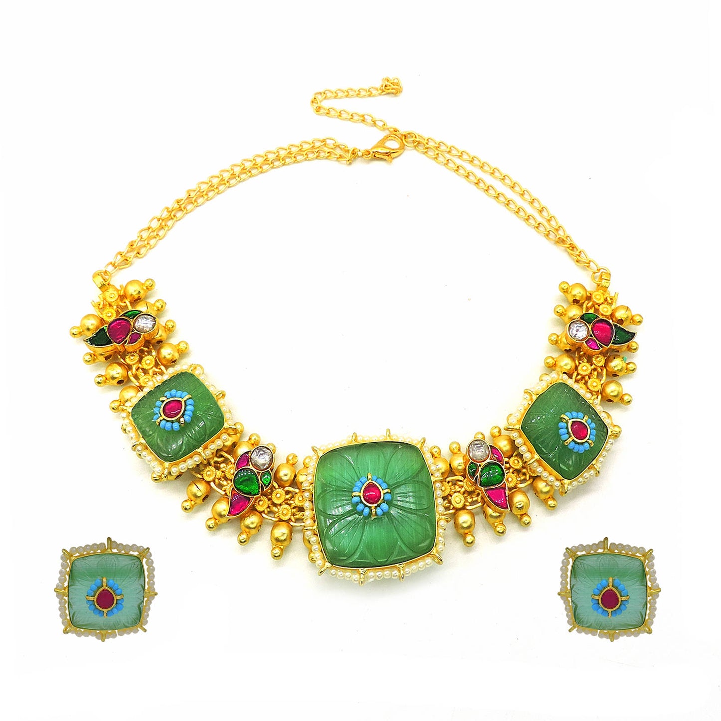 Zeenat Choker Necklace Set.