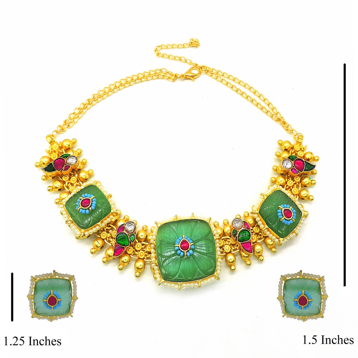 Zeenat Choker Necklace Set.