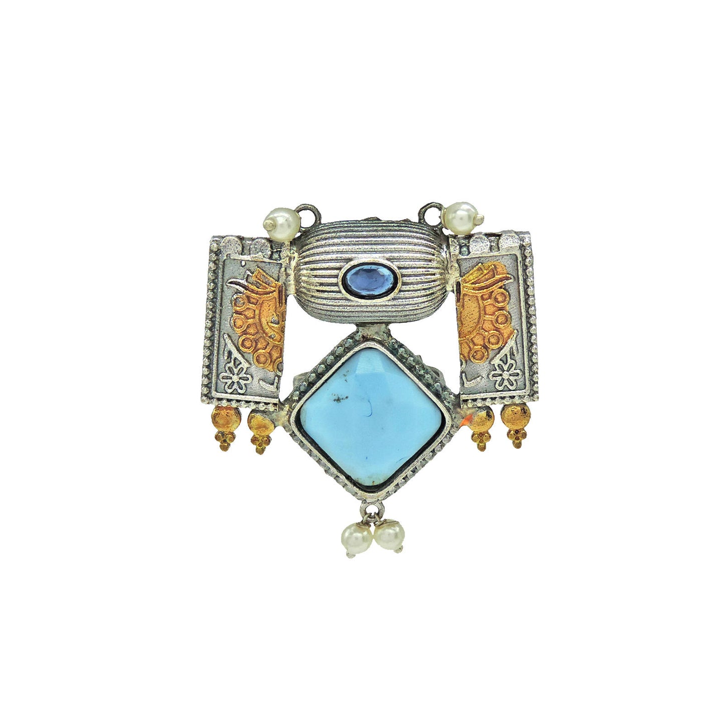Turquoise oxidized Ring.