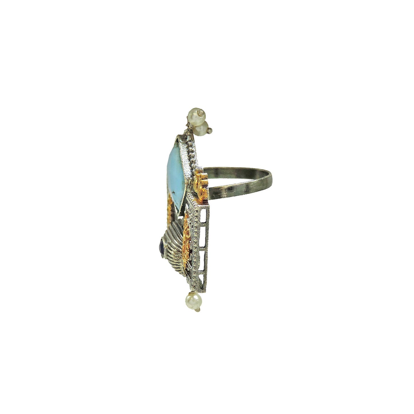 Turquoise oxidized Ring.
