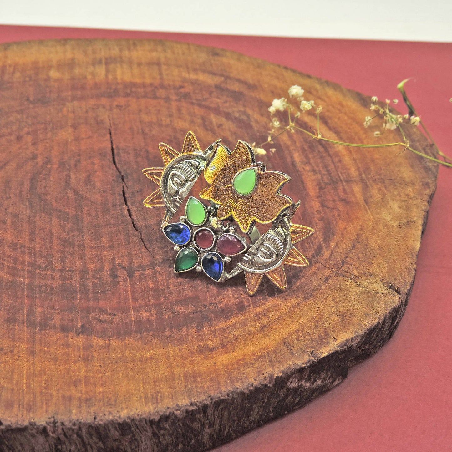 Shubhika Oxidized Ring.