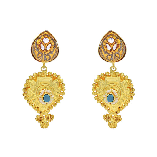 Antique Gold Plated Earrings