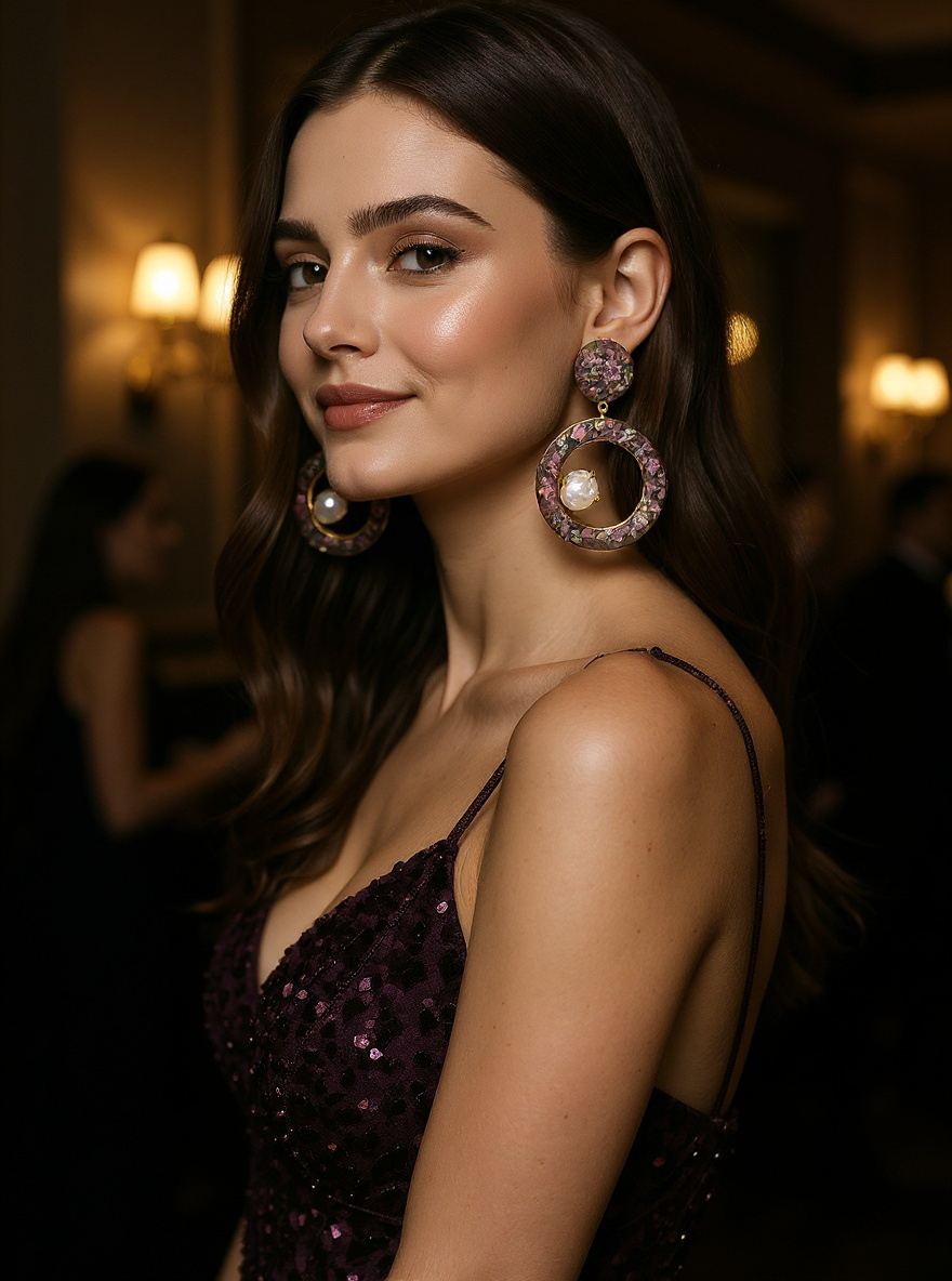 Party glam Earrings.