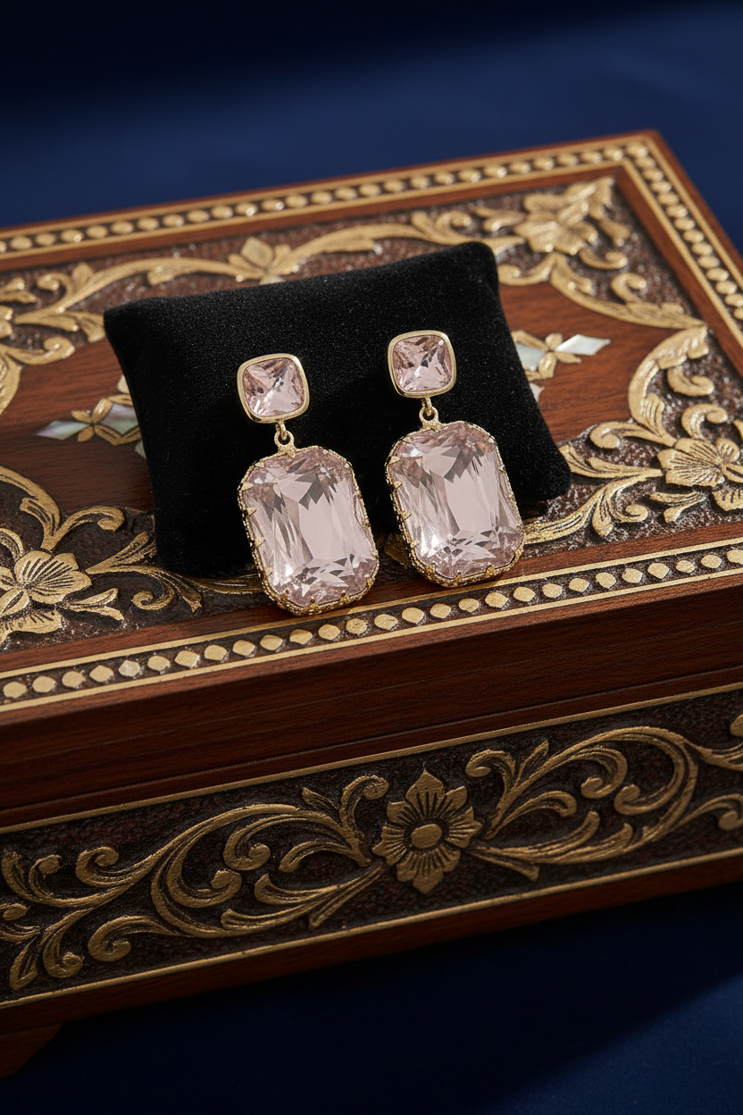 Crystal Earrings.