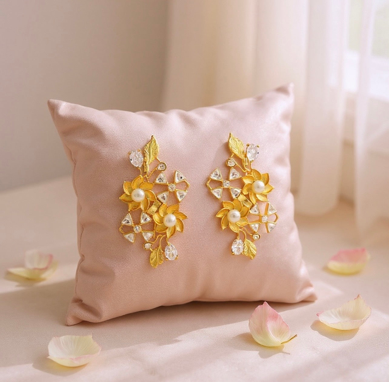 Apricot candy Earrings.