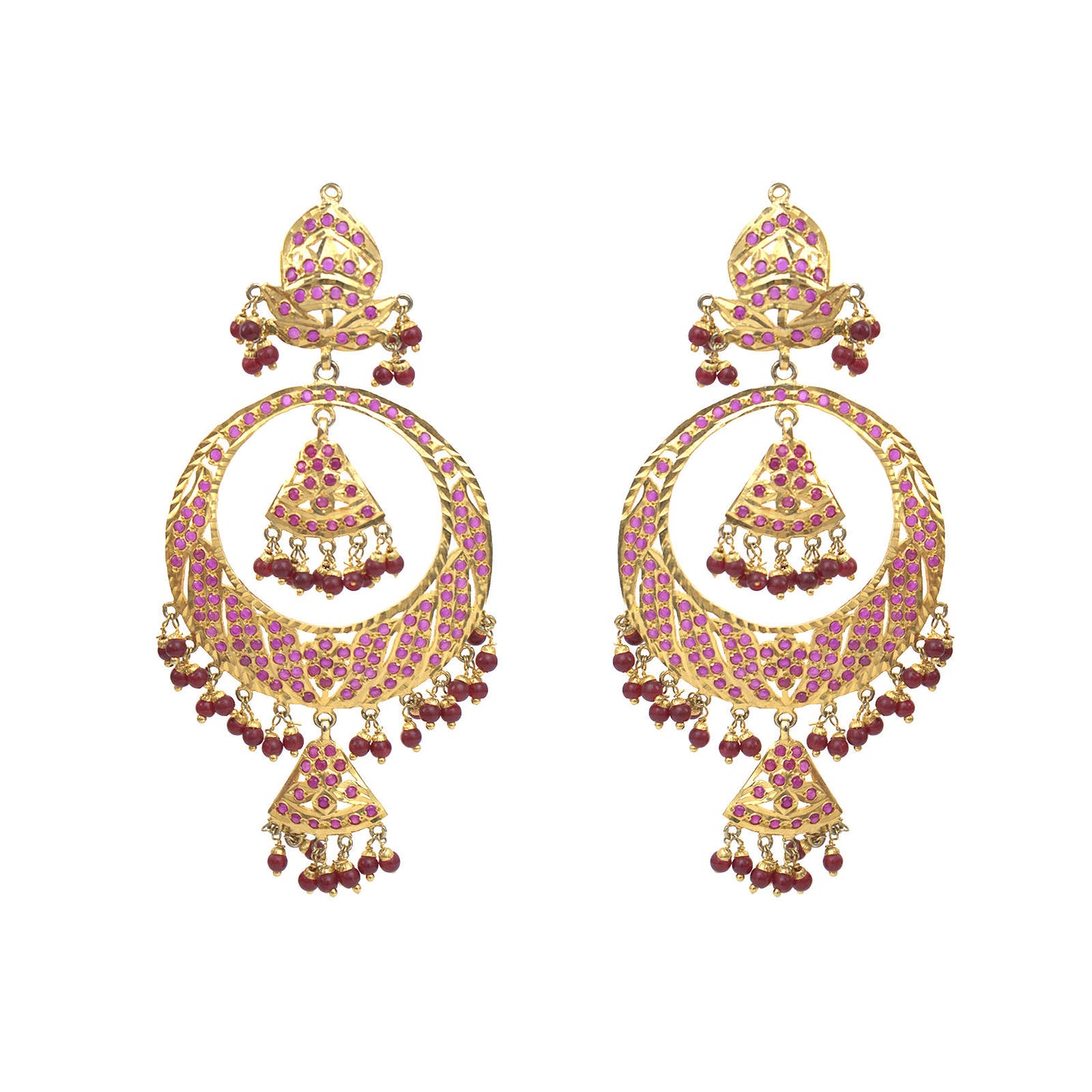 Kashmiri Jadau Earrings.