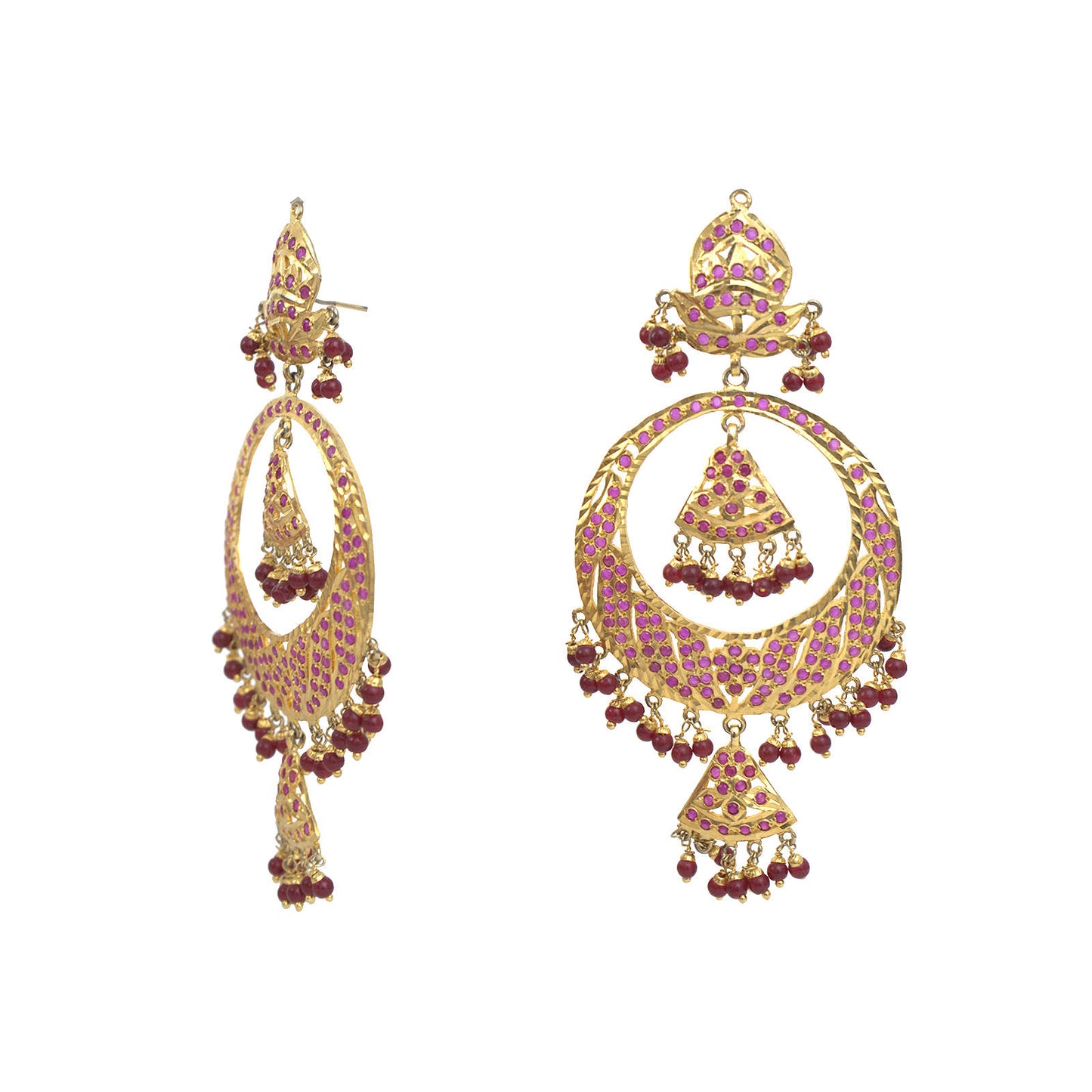 Kashmiri Jadau Earrings.