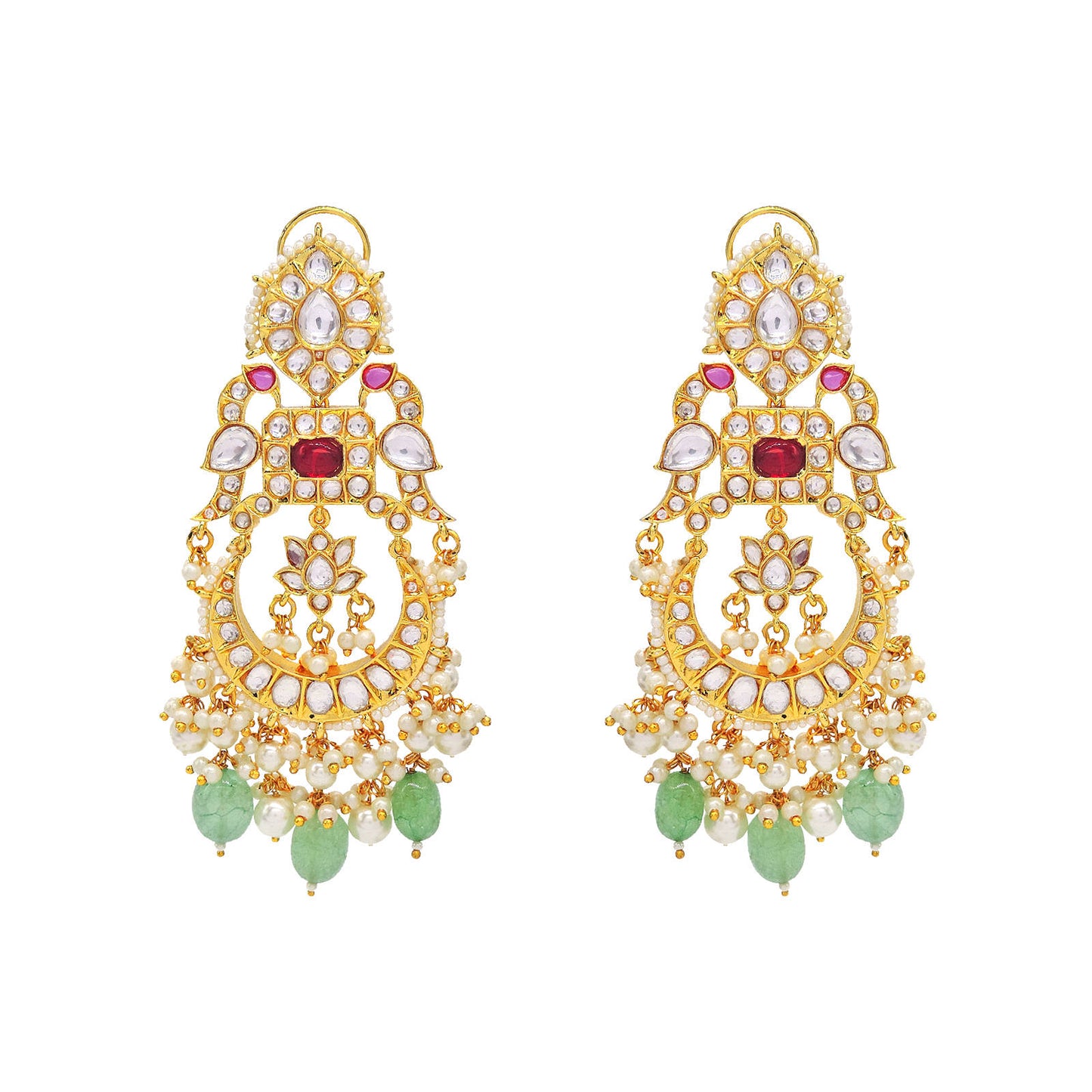Gauri Tyani Kundan Earrings.
