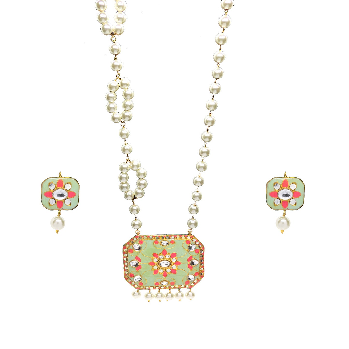 Tanha Pearl Necklace Set.