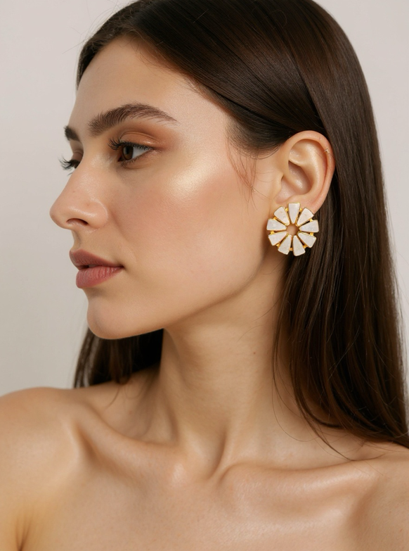 Chandrakala Mother of Pearl Earring.