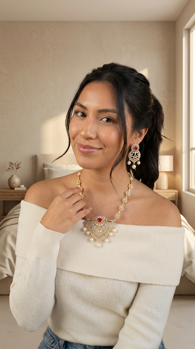 Gloria Fusion Necklace Set.