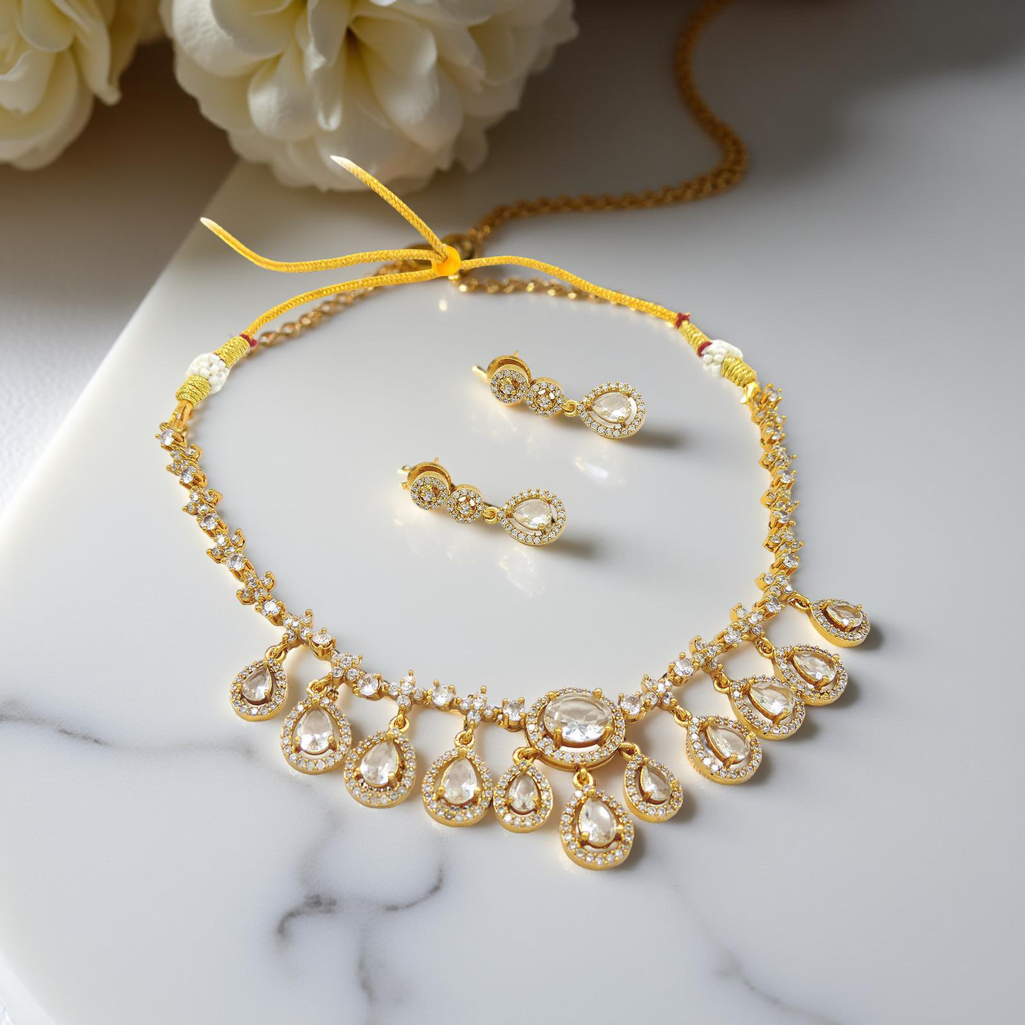 Mojssanite Necklace Set