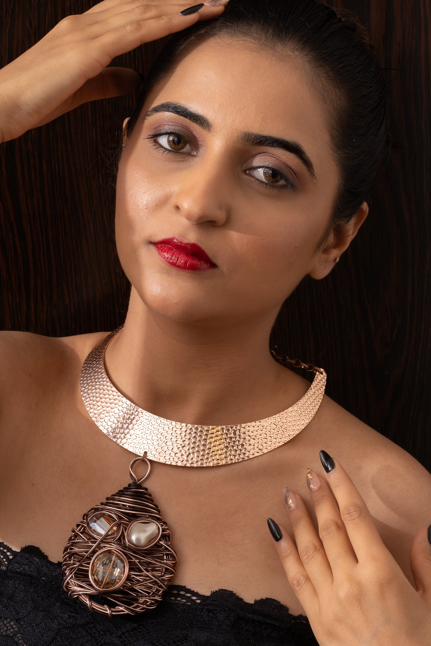 Jacqline Bib Necklace Set.