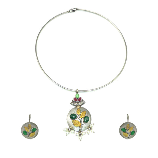 Chandra Ethnic Necklace Set.