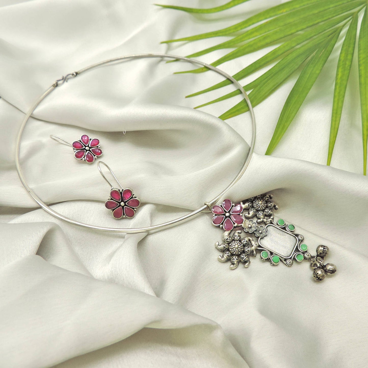 Addai German Silver Necklace Set