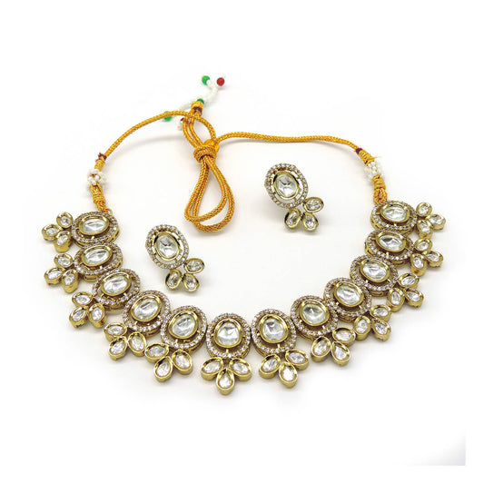 Tanvi Moissanite Necklace Set.