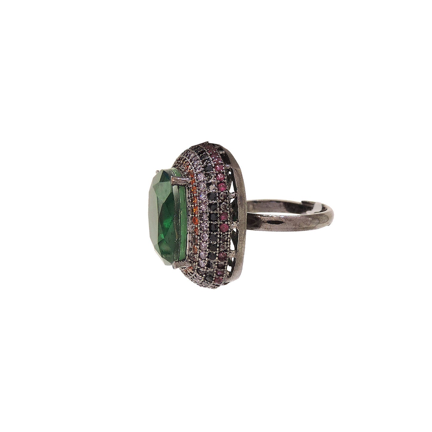 Emerald Swarovski Ring.