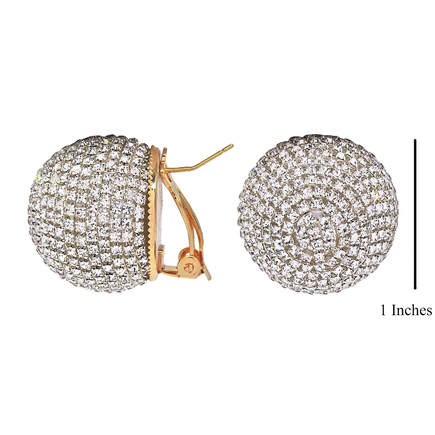 Rhinestone Stud Earring.